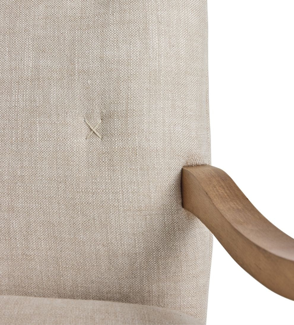 Milos Custom Walnut Lounge Chair - Dimensions: 29.5 W x 32 3/4 D x 36 H | Seat Height: 18 | Seat Depth: 23.25 | Seat Width: 25.75 | Back Height: 18 |