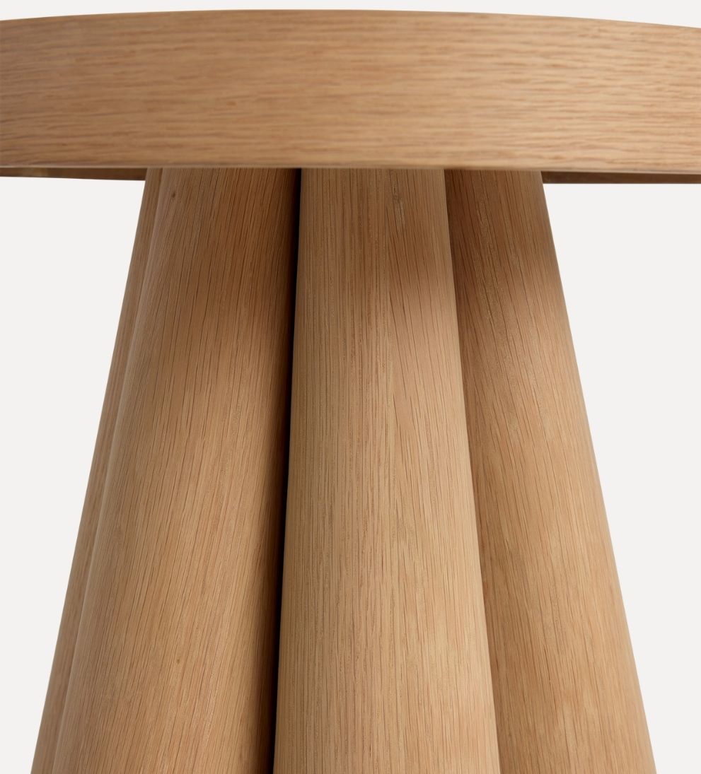 Nelson White Oak Side Table - Dimensions: 18 L x 18 W x 21 H |?Weight: 32 lbsThe Nelson Side Table in White Oak is where sculptural form meets