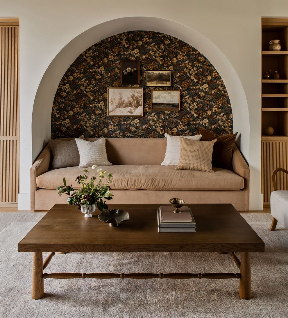 Hydrangea Chestnut Spindle Coffee Table - Simplicity and sculptural beauty come together in the Hydrangea Coffee Table, designed to anchor your living
