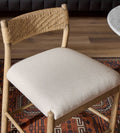 Tabouret de bar et de comptoir Odette – Dimensions du tabouret de comptoir : 22,75 L x 24,50 P x 37,50 H | Hauteur du dossier : 11 | Profondeur d'assise : 18 | Hauteur d'assise : 27