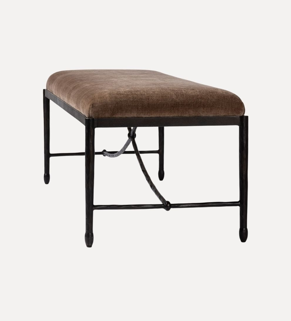 Opal Accent BenchOpal Accent Bench – Clean-Lined Versatile Bench with Balanced Proportions, Generous Comfortable Seating for Entryway or Bedroom, Polished Tailored Design, 55.25"W x 20.5"D x 19.25"H