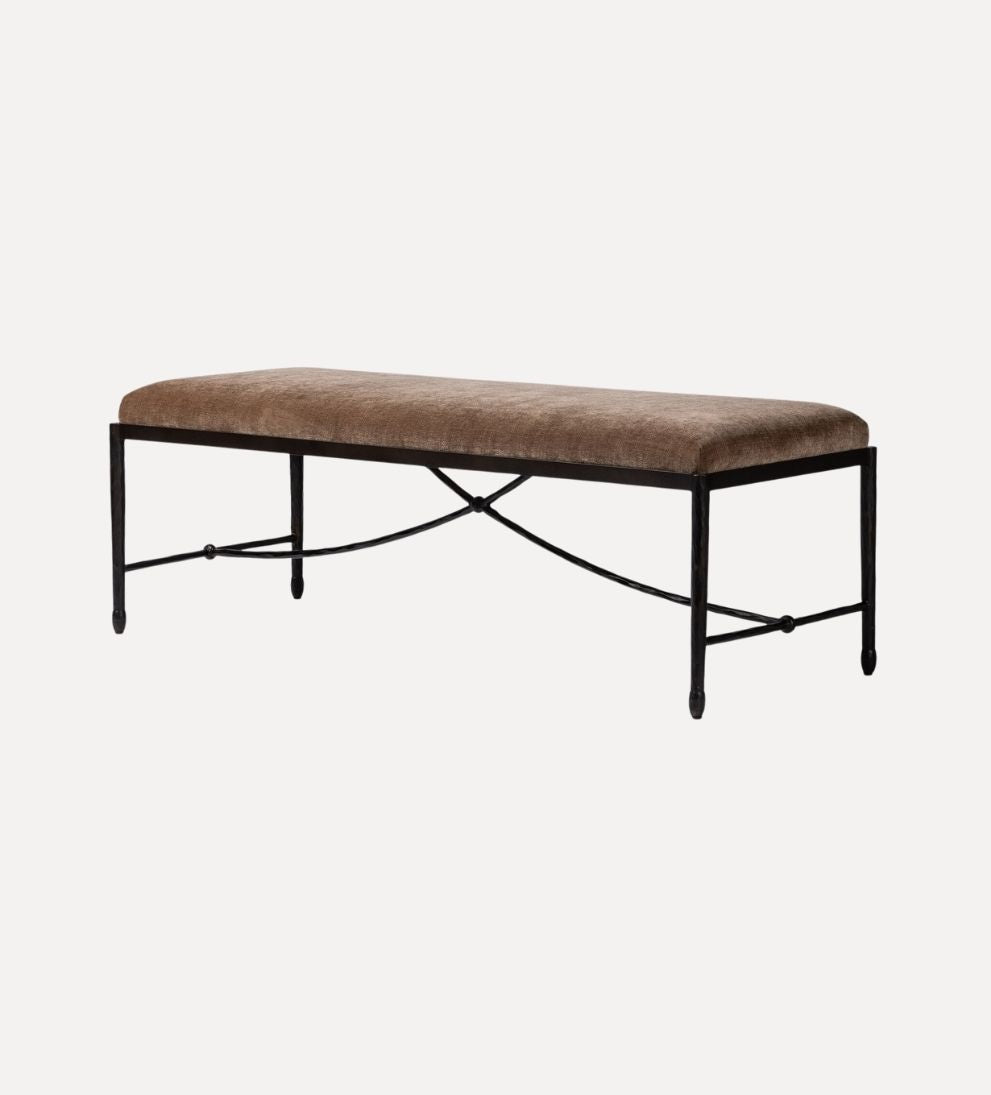 Opal Accent BenchOpal Accent Bench – Clean-Lined Versatile Bench with Balanced Proportions, Generous Comfortable Seating for Entryway or Bedroom, Polished Tailored Design, 55.25"W x 20.5"D x 19.25"H