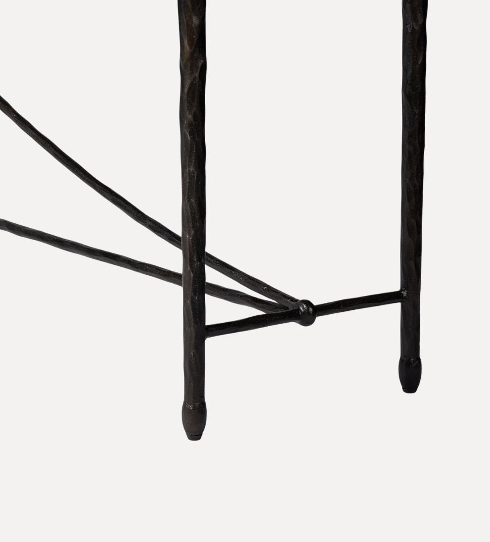 Otto Console Table in Textured Bronze – Slim Architectural Buffet with Tactile Hand-Finished Surface, Modern Grounded Silhouette for Entryway or Living Space, 70.5"W x 14"D x 30.5"H