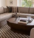 Palma Nutmeg Coffee Table - Dimensions: 36 L x 54 W x 17 H |?Weight: 131 lbsThe Palma Coffee Table is a little bit sculptural, a little bit nostalgic