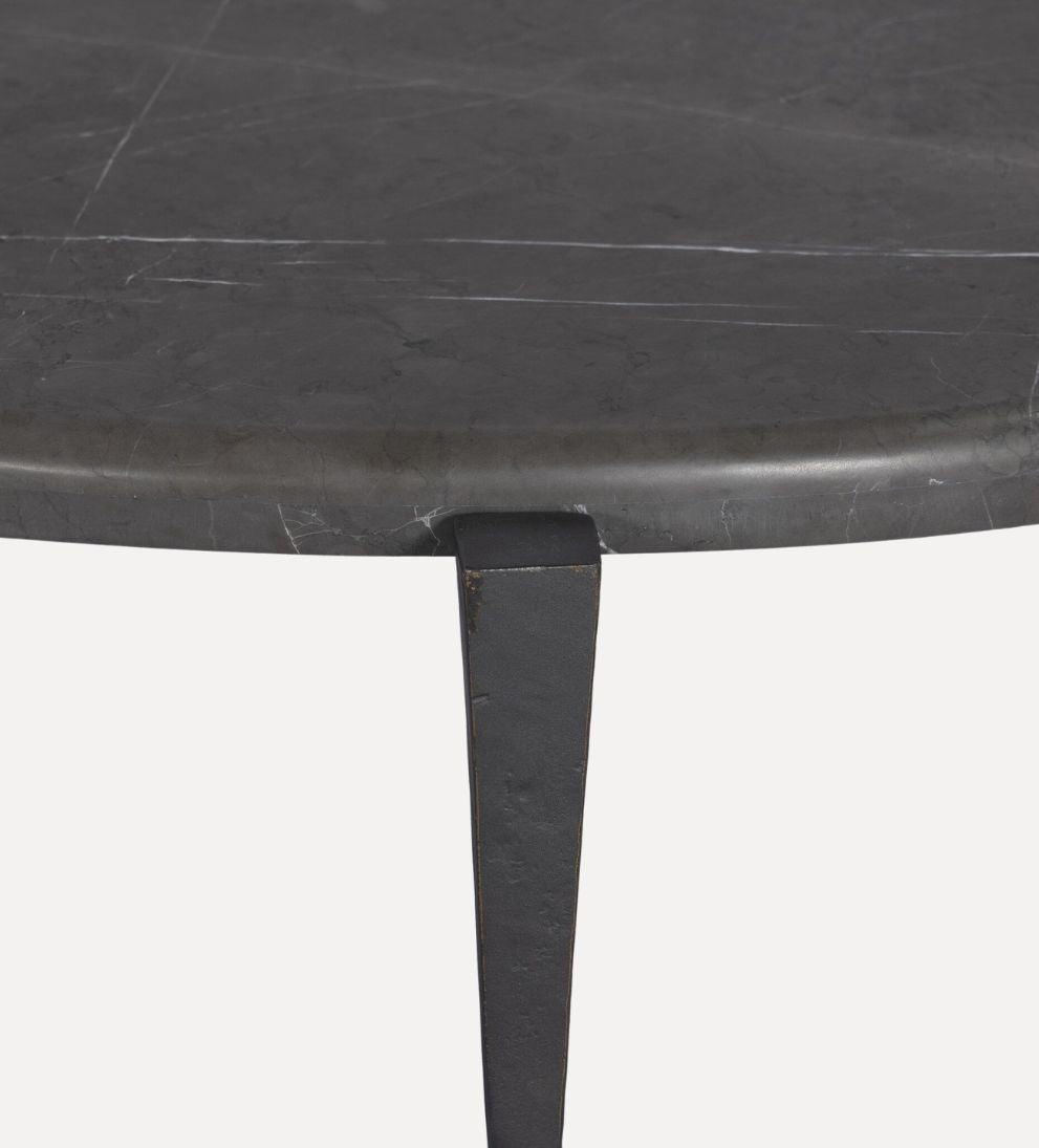 Raina Coffee Table in Grey Italian Marble - Overall Dimensions: 60 W x 35 D x 15 H The Raina Coffee Table in Grey Italian Marble is equal parts