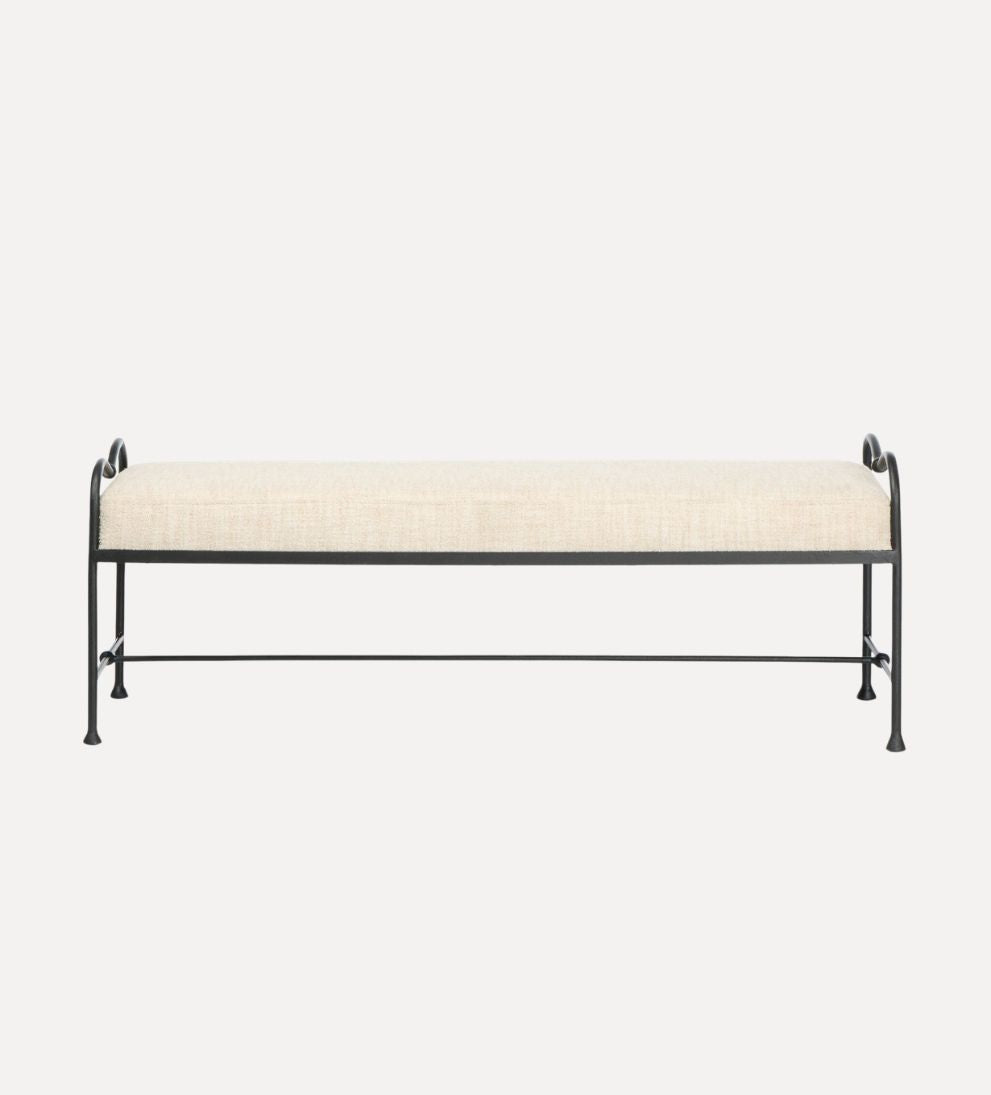 Rhodes Accent Bench – Streamlined Versatile Bench with Clean Lines, Generous Seating for Entryway or Bedroom, Polished Tailored Design, 60"W x 21.5"D x 22"H