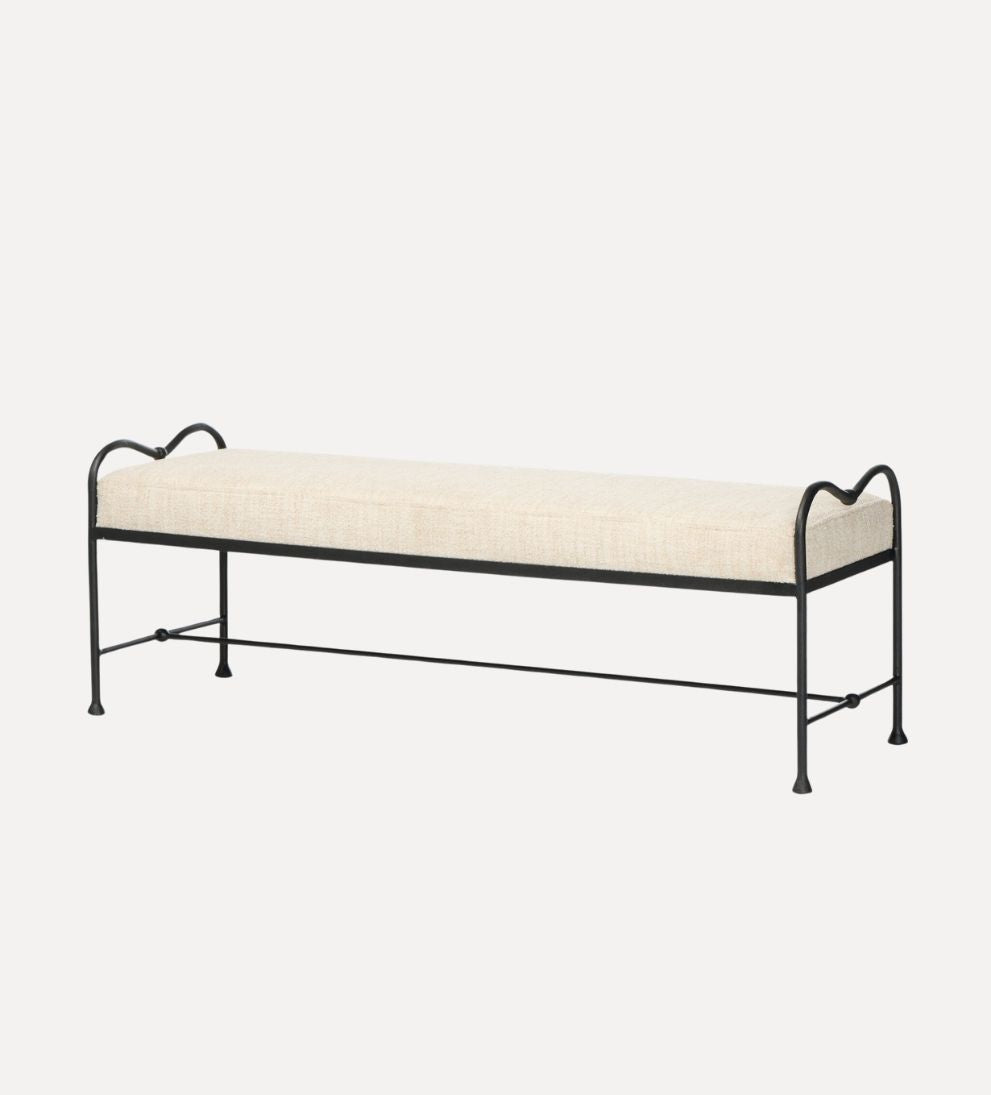 Rhodes Accent Bench – Streamlined Versatile Bench with Clean Lines, Generous Seating for Entryway or Bedroom, Polished Tailored Design, 60"W x 21.5"D x 22"H