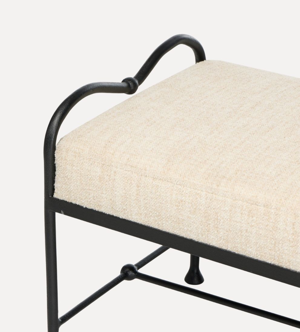 Rhodes Accent Bench – Streamlined Versatile Bench with Clean Lines, Generous Seating for Entryway or Bedroom, Polished Tailored Design, 60"W x 21.5"D x 22"H