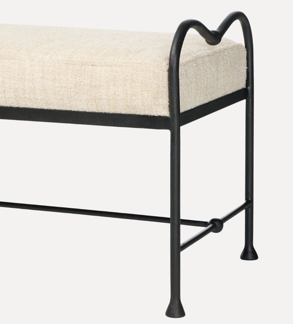 Rhodes Accent Bench – Streamlined Versatile Bench with Clean Lines, Generous Seating for Entryway or Bedroom, Polished Tailored Design, 60"W x 21.5"D x 22"H
