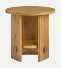 Oakland End Table – Solid Oak and Veneer End Table with Rubberwood Accents, Clean Versatile Design, Durable Elegant Accent Piece for Any Space, 24"L x 24"W x 24"H