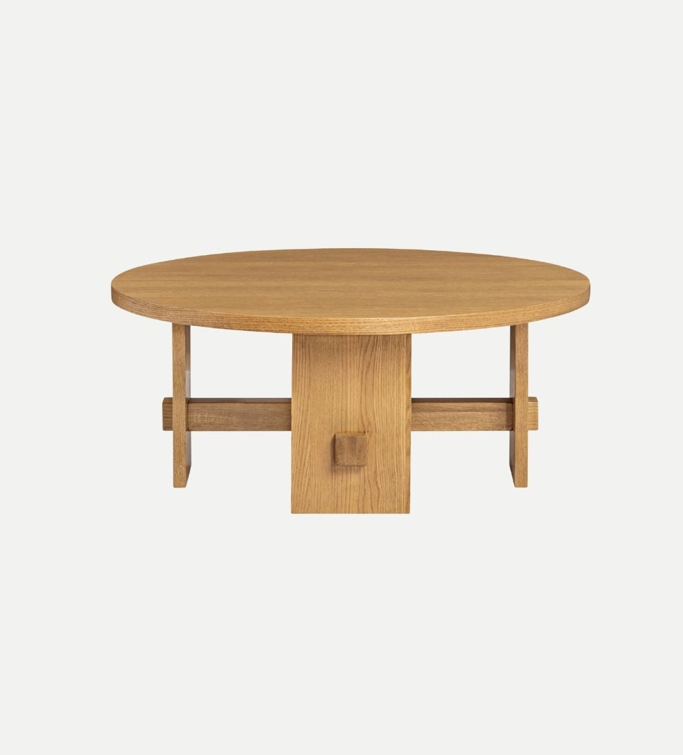 Oakland Round Coffee Table - Meet the Oakland Round Coffee Table ¨C a stylish focal point for your living space. - Crafted with precision using Oak