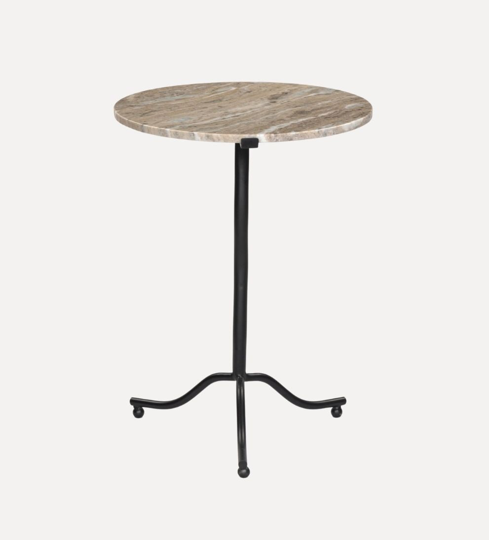 Siobhan End Table in Taupe Marble - Overall Dimensions: 16 W x 16 D x 20 HThe Siobhan End Table in Taupe Marble is a quiet statement - solid