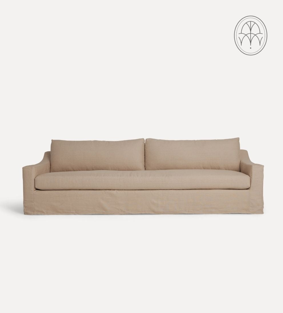 Kennedy Custom Sofa - Dimensions: 108L x 40W x 33H | Seat Depth: 28 | Seat Height: 18 | Arm Height: 24 | Arm Width: 4.5 | Leg Height: 1.5Introducing