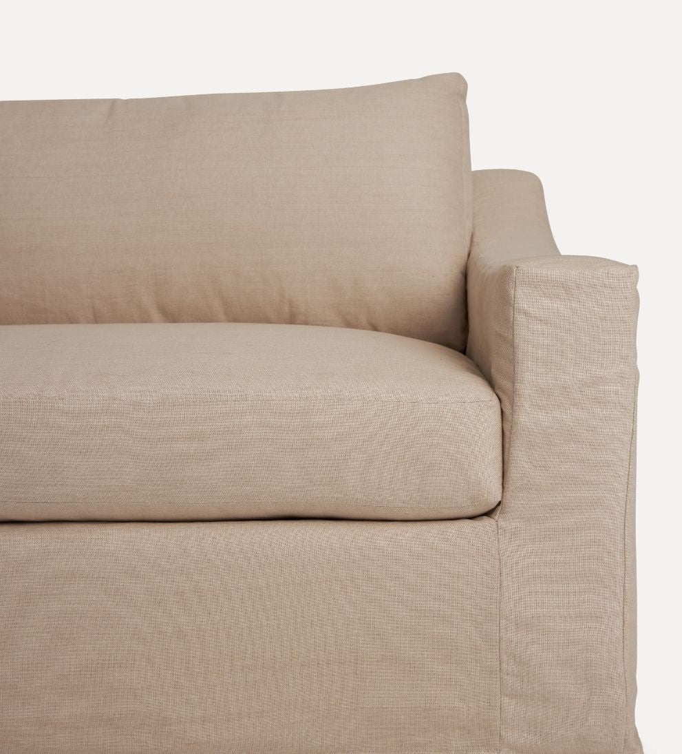 Kennedy Custom Sofa - Dimensions: 108L x 40W x 33H | Seat Depth: 28 | Seat Height: 18 | Arm Height: 24 | Arm Width: 4.5 | Leg Height: 1.5Introducing
