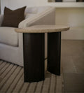 Toulouse Side Table Espresso - Dimensions: 22 W ¡Á 14.5 D ¡Á 21 H | Weight: 30.87 lbsA little unexpected, a lot unforgettable. - The Toulouse Side