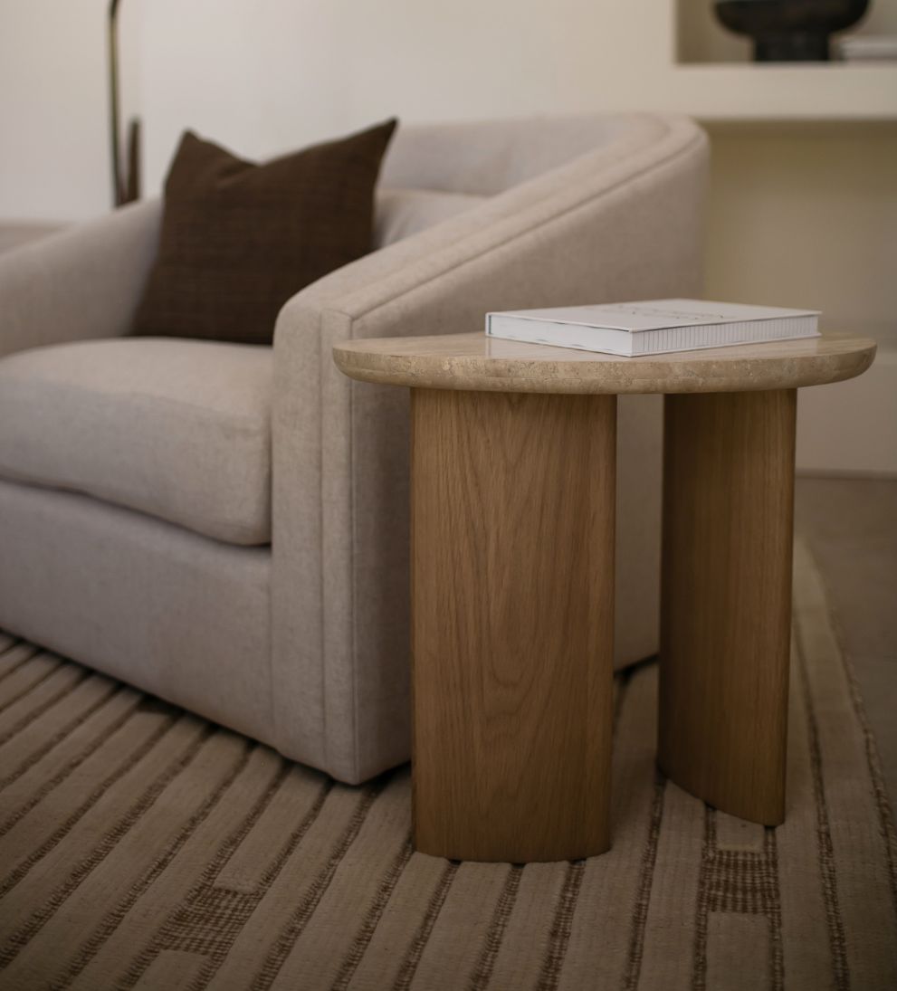 Toulouse Side Table White Oak - Dimensions: 22 W ¡Á 14.5 D ¡Á 21 H | Weight: 30.87 lbsA little unexpected, a lot unforgettable. - The Toulouse Side