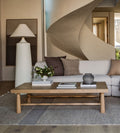 Hydrangea White Oak Spindle Coffee Table - Simplicity and sculptural beauty come together in the Hydrangea Coffee Table, designed to anchor your -…