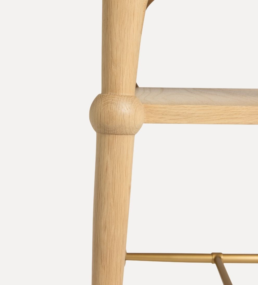 Peony White Oak Shelf Side Table - Dimensions: 15 L x 15 W x 26 H | Distance Between Legs: 12.13Petite, poised, and quietly confident, the Peony Side