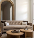 Martin Tufted 92 Custom Sofa - Dimensions: 92 W* x 39 D x 33 H | Seat Height: 18| Seat Depth: 25 | Arm Height: 28 |?Weight: 220 lbsUnwind in style on