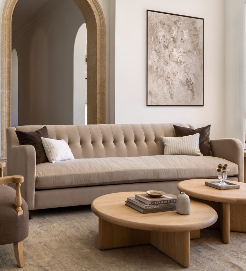 Martin Tufted 92 Custom Sofa - Dimensions: 92 W* x 39 D x 33 H | Seat Height: 18| Seat Depth: 25 | Arm Height: 28 |?Weight: 220 lbsUnwind in style on